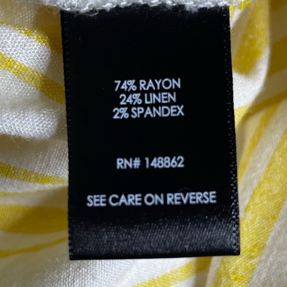 Torrid 0 Linen Cross Back Cropped Tank in ember stripe - Picture 10 of 11